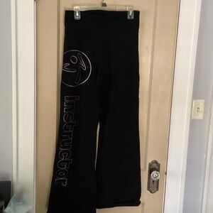 Black Zumba’ Instructor' Bootcut Sweatpants with Logo